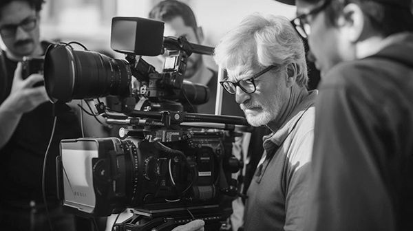 Film Director assisted by a Boocle's technician